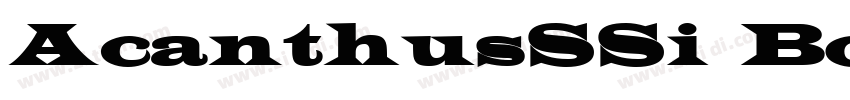 AcanthusSSi Bold字体转换